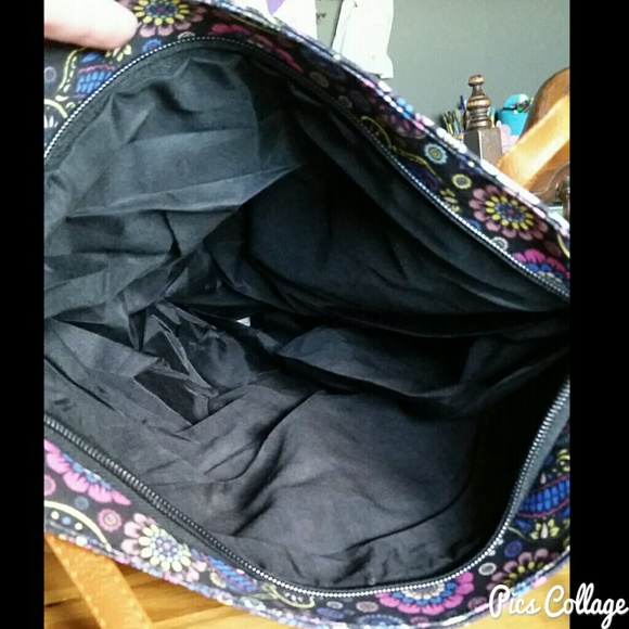 HP!* Floral Sugar Skulls Vinyl Tote - Picture 6 of 7